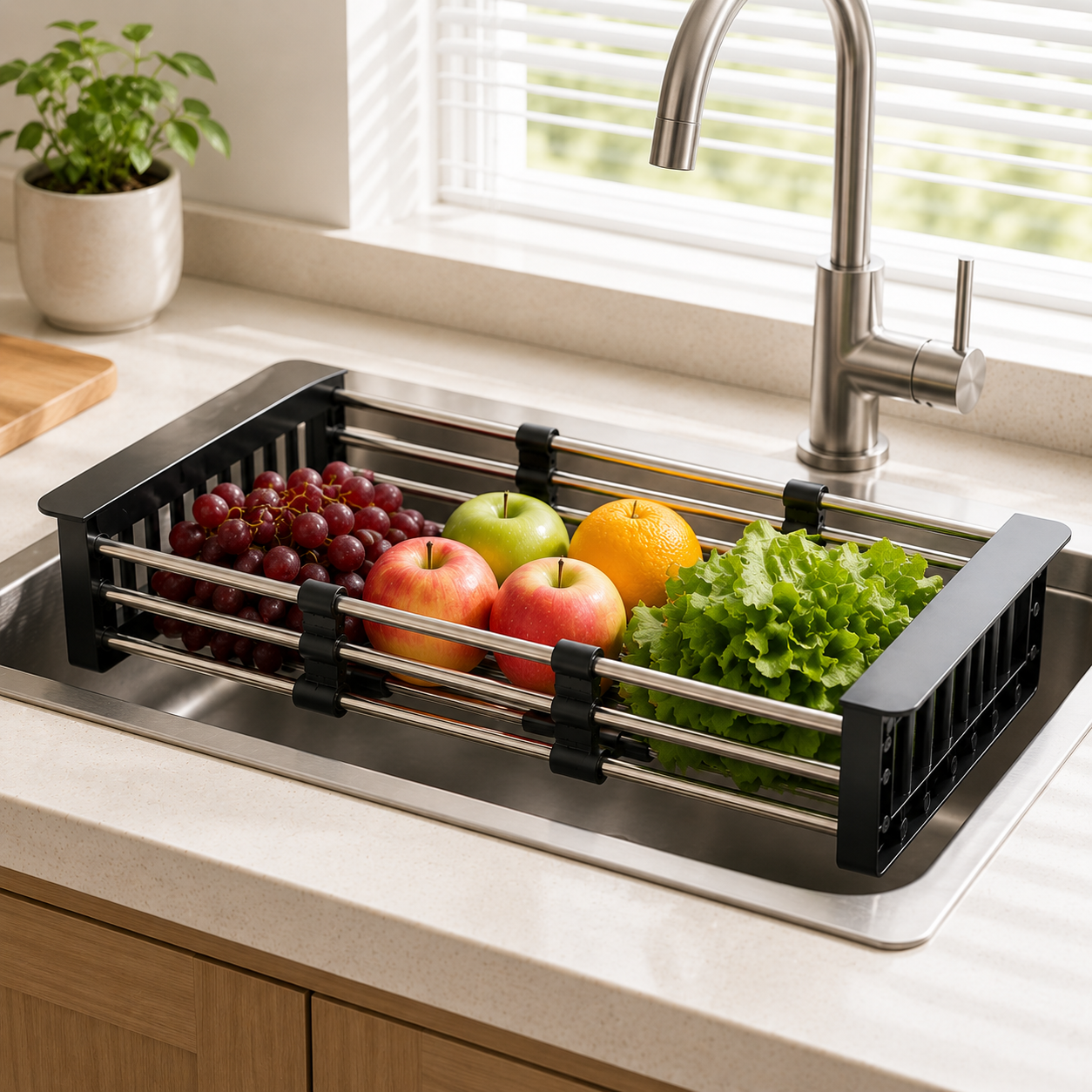 stainless steel sink rack