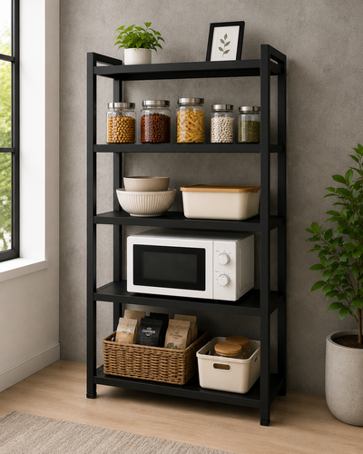 5-Tier Kitchen Counter Shelf & Microwave Stand
