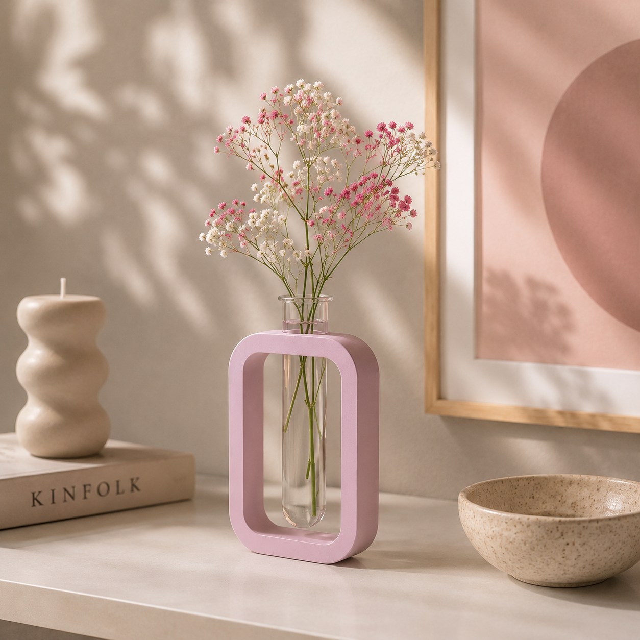 Tube Vase Flower Holder