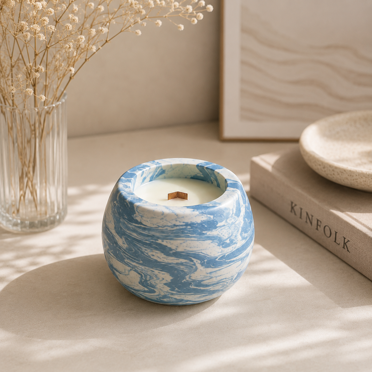 Marbled Scented Candle
