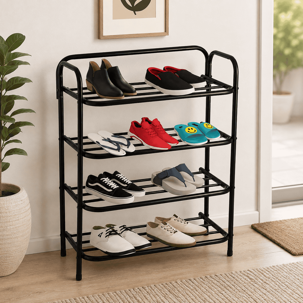 4-Tier Shoe Rack