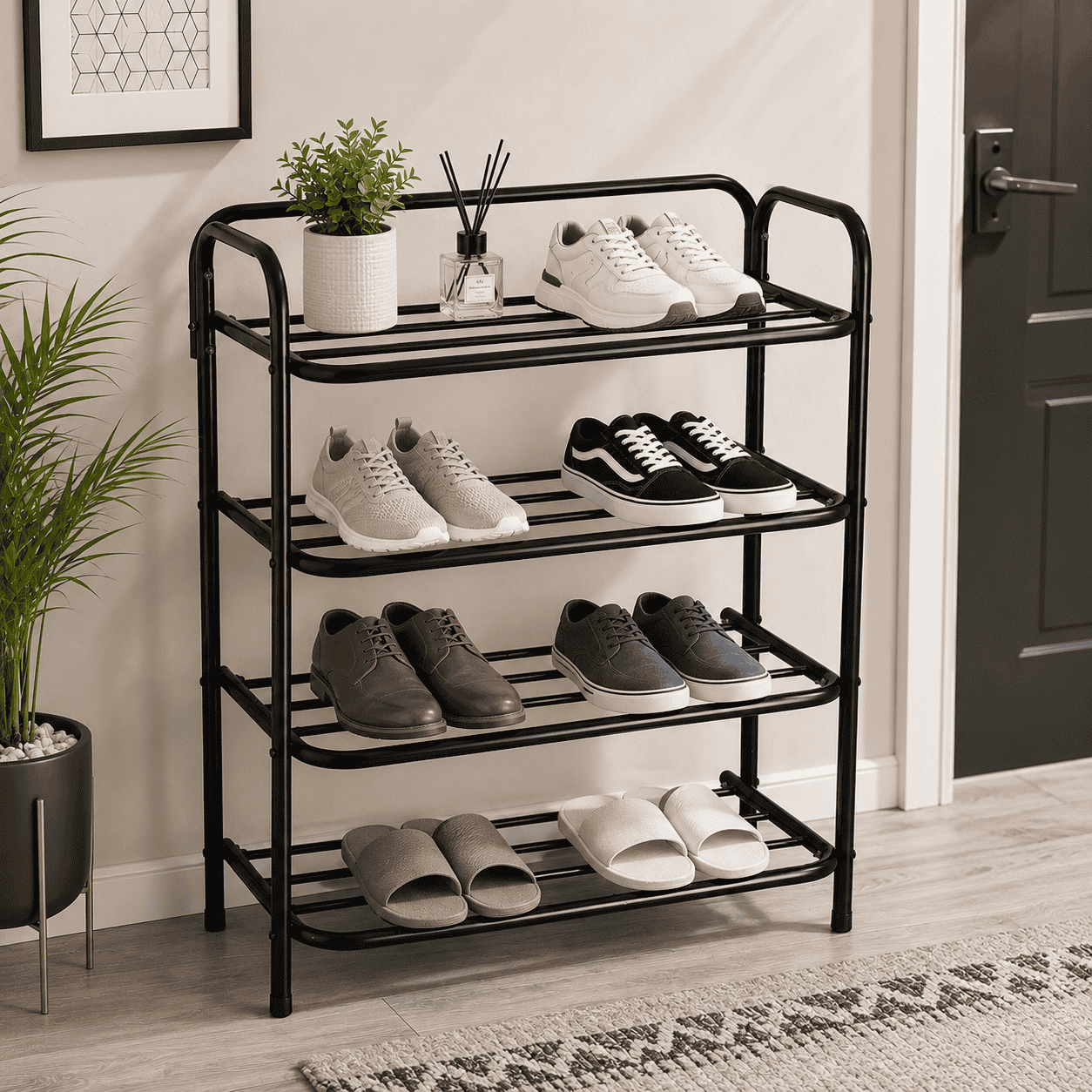 4-Tier Shoe Rack