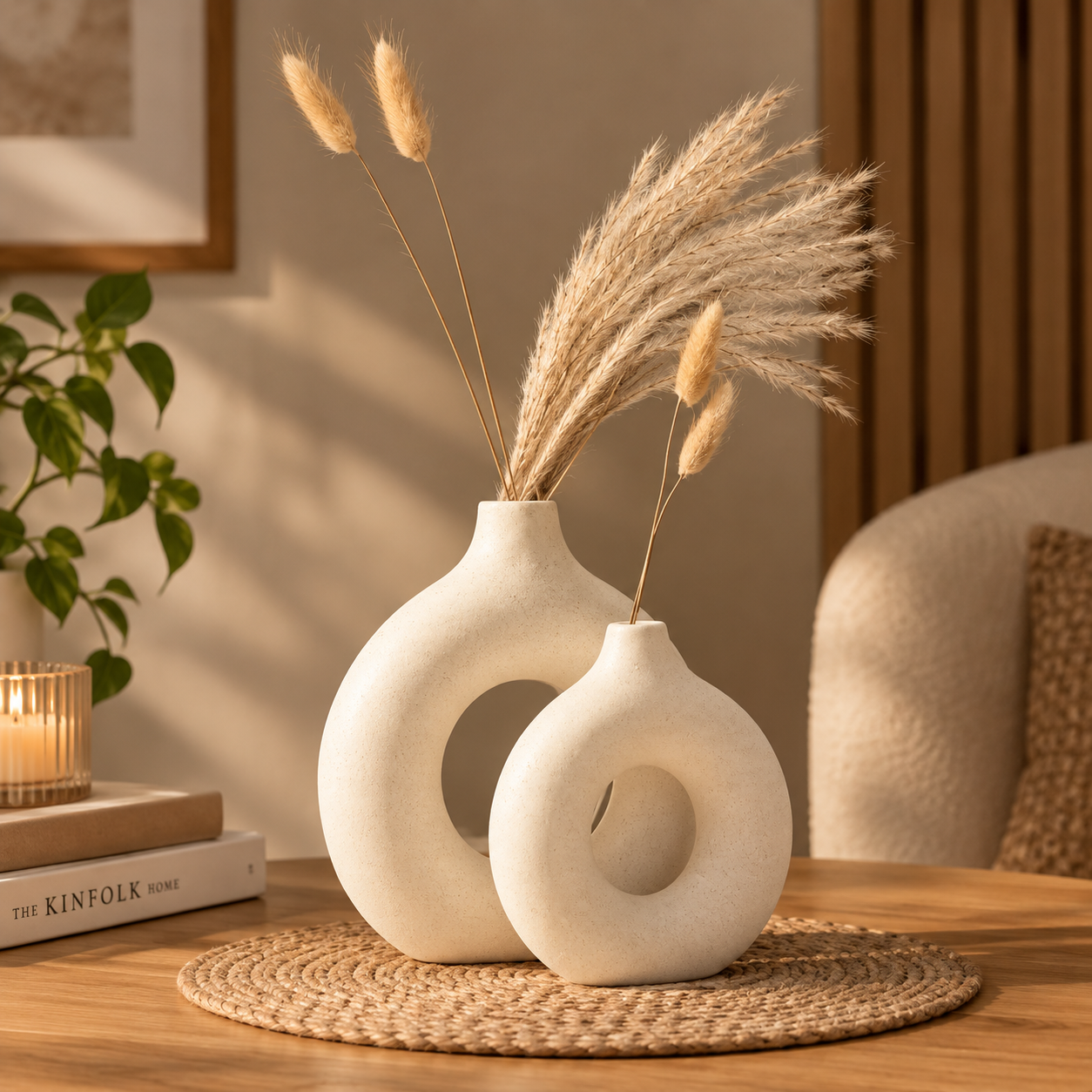 Ceramic Vase Set (Pack of 2)