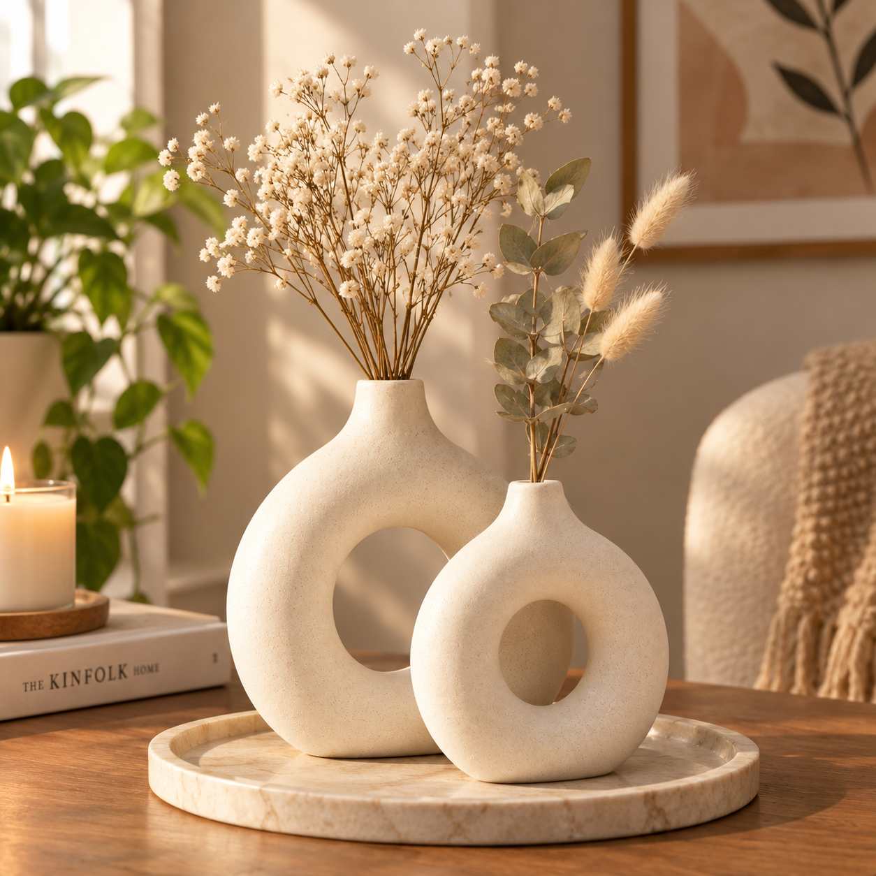 Ceramic Vase Set (Pack of 2)