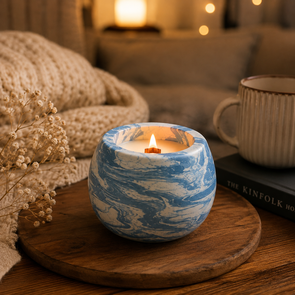 Marbled Scented Candle