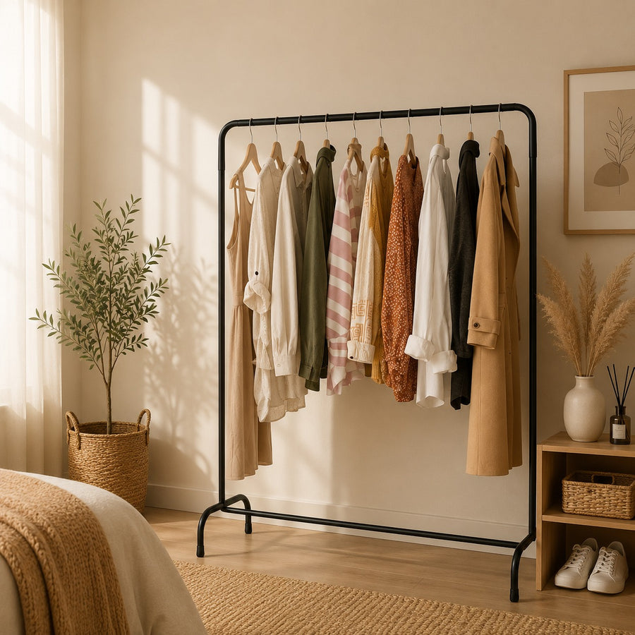 Heavy Duty Freestanding Clothes Rail