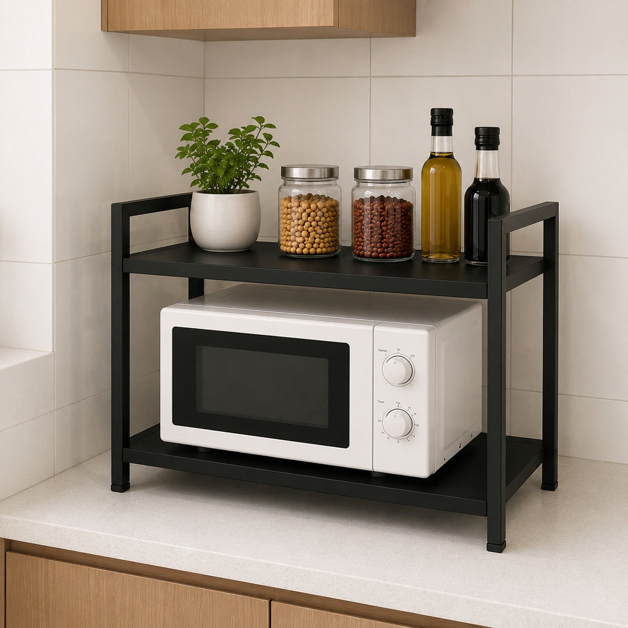 5-Tier Kitchen Counter Shelf & Microwave Stand