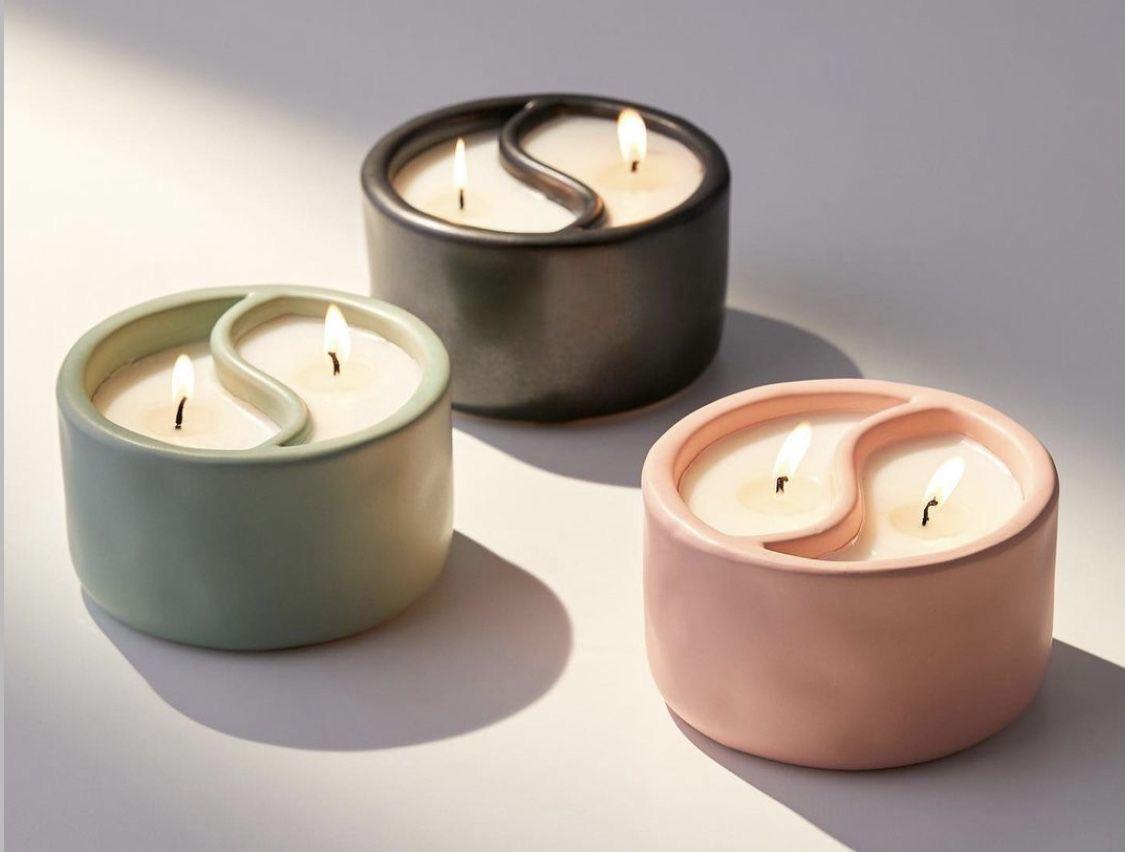 Yin Yang Scented Soy Candle | Handmade Aromatherapy Candle for Home Décor