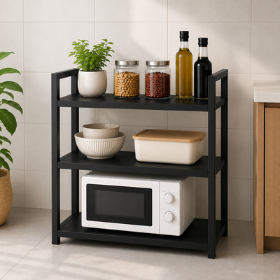5-Tier Kitchen Counter Shelf & Microwave Stand
