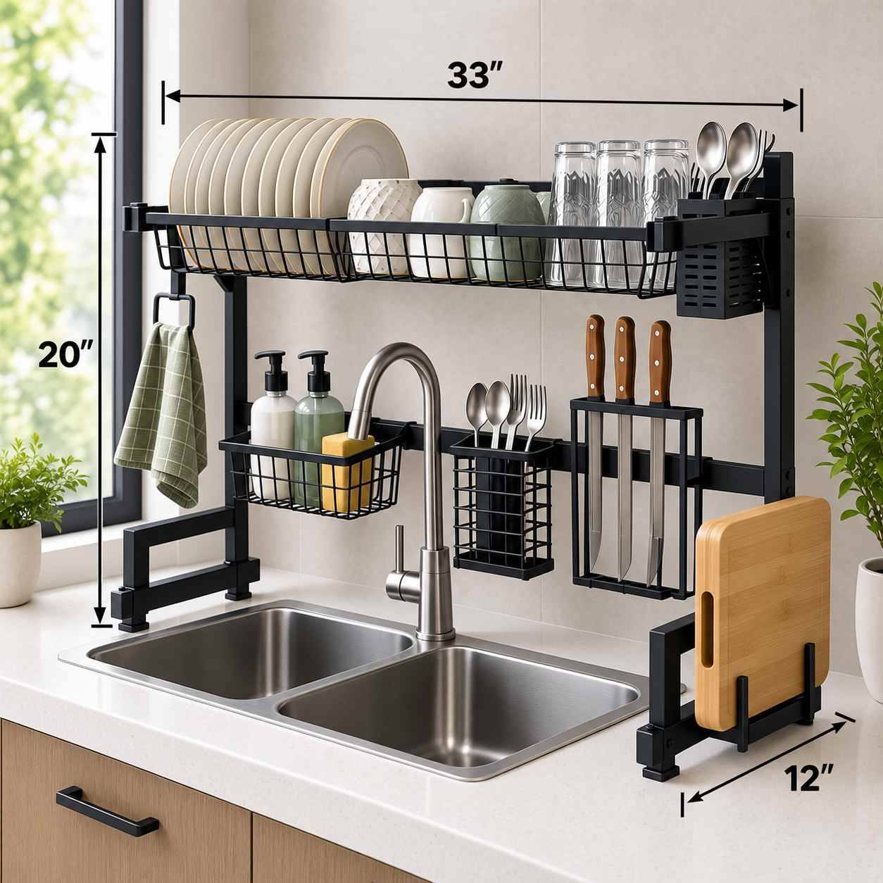 Over Sink Kitchen Rack