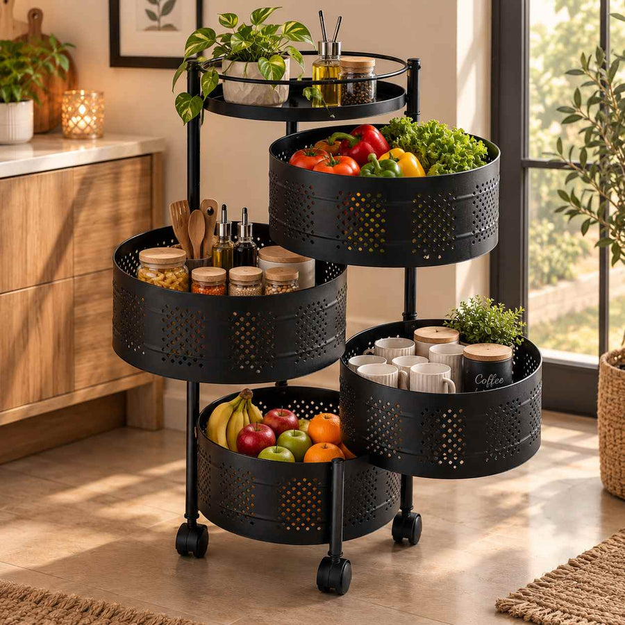 4-Tier Vegetable & Fruit Storage Basket