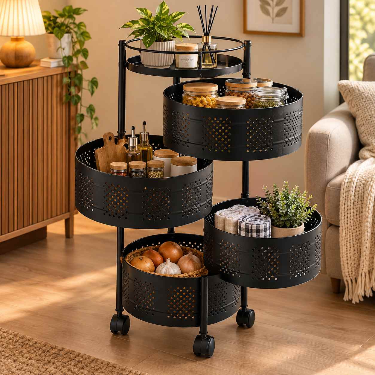 4-Tier Vegetable & Fruit Storage Basket